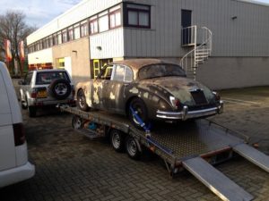 verbrande Jaguar Mk II