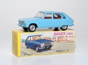 Dinky Toys kunnen onmogelijk ontbreken in Den Haag. Op de afbeelding de verkleinde R16 van Renault. Foto: NAMAC