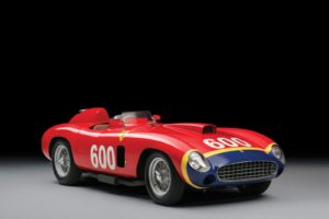 De verwachte opbrengst voor de Ferrari 290 MM- speciaal gebouwd voor Fangio- bedraagt ruim 28 miljoen dollar. Afbeelding: Tim Scott/ RM Sotheby's