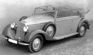 De Mercedes Benz 260 D was de eerste dieselauto die in Sindelfingen werd geproduceerd. Foto: media.daimler.com