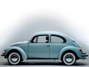 De allerlaatste nieuw geproduceerde Kever was de Ultima Edicion. In juli 2003 markeerde hij het einde van een indrukwekkende productieperiode. Afbeelding: Volkswagen AG