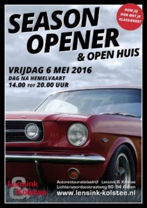 Autorestauratiebedrijf Lensink & Kolstee organiseert op 6 mei "Season Opener & Open Huis".
