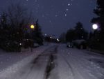 zondagavond in de sneeuw