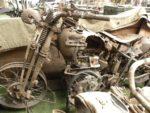 Verkeerd afgelopen: Een Harley WLA