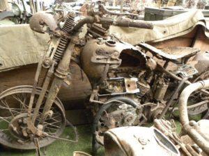 Verkeerd afgelopen: Een Harley WLA