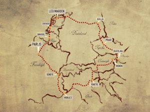 De route leidt langs prachtige steden en door fraaie gebieden in Europa. Afbeelding: Amazon Adventures