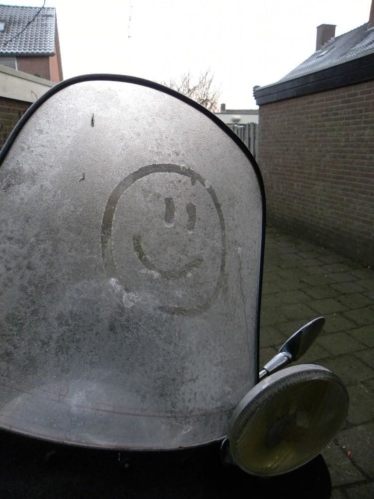 motorrijden in de winter