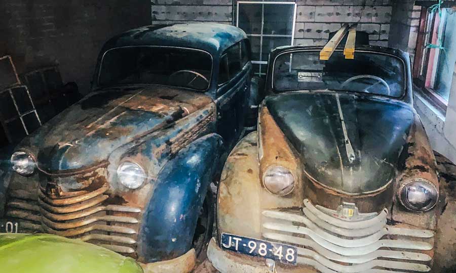 Opel Olympia in schuur