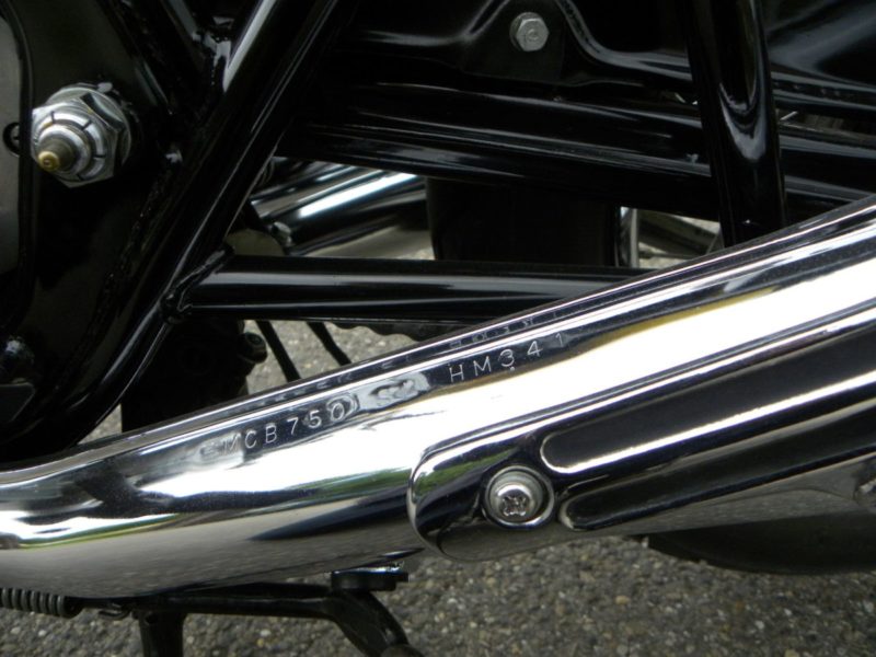 Honda CB 750 ontwateringsgaatje