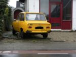 oldtimer parkeren aan de openbare weg