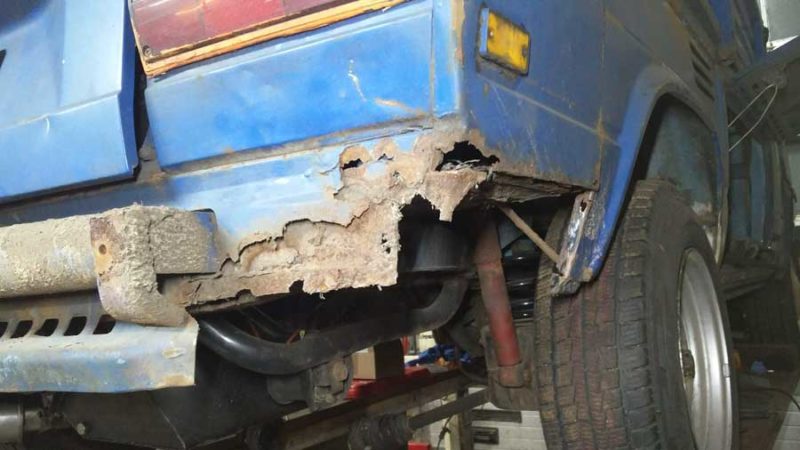....maar de T3 onthulde overal roest
