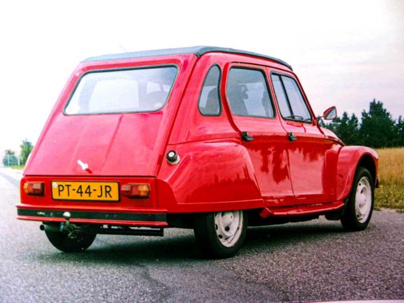 Citroën Dyane met Ami super chassis en GSA X3 motor