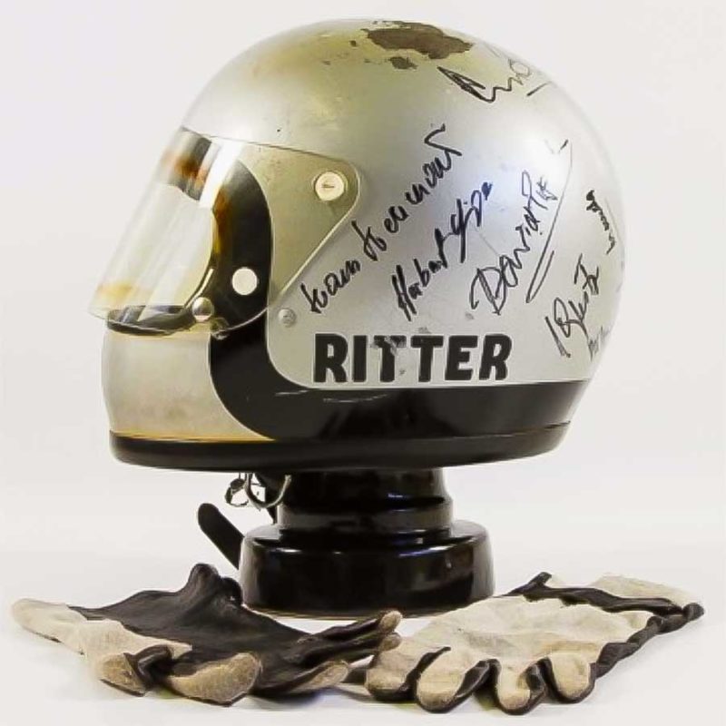 Le Mans Steve Mcqueen Helmet Fred Haltiner Johann Ritter