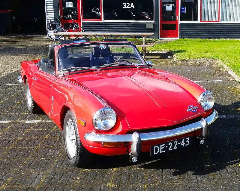 Triumph Spitfire MK 3 (1968) van Dries.  “A joy forever.”