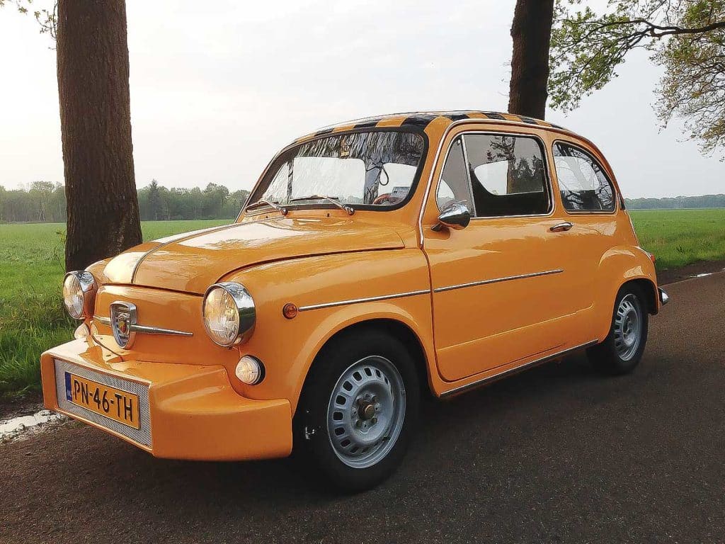 Fiat 600 E uit 1973. Warmkloppend Fiat hart voor Egbert Jan.