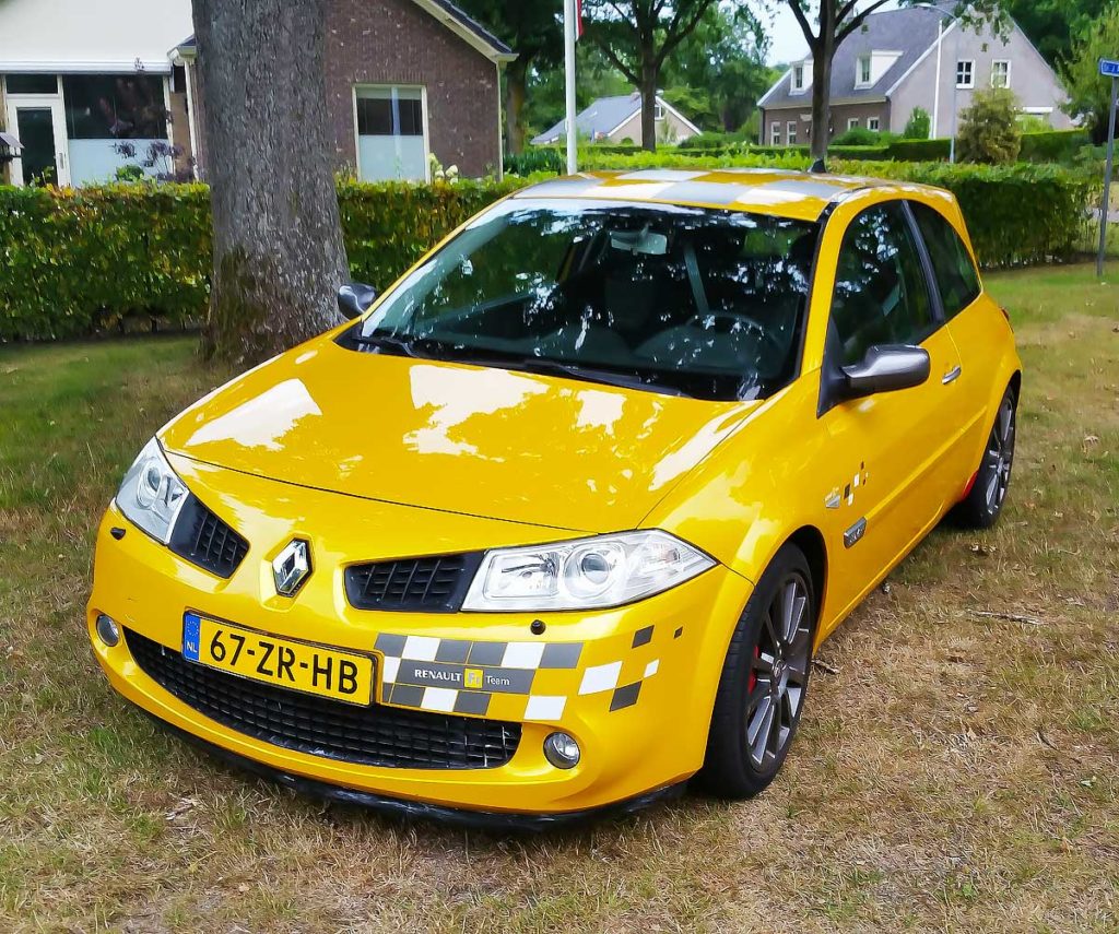 Renault Mégane RS Sport (Formule 1) uit 2008 van Marcel. Hot hatch.