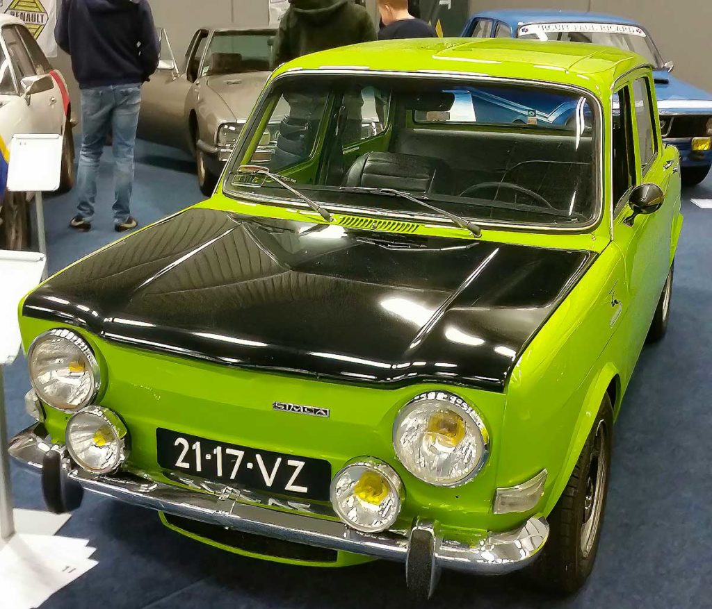 Simca 1000 Rallye 2 uit 1973. Het groene gifkikkertje van Henk Visscher.&nbsp;
