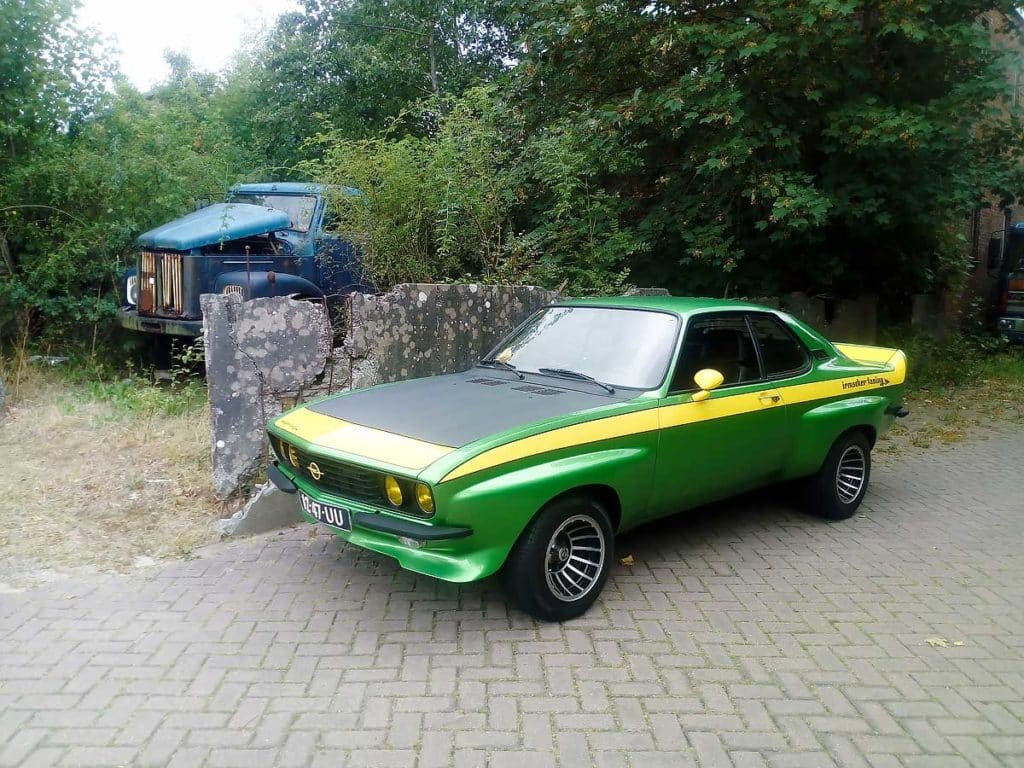 Opel a manta ‘irmscher’ (1972) van popke: opzichtig en gaaf.
