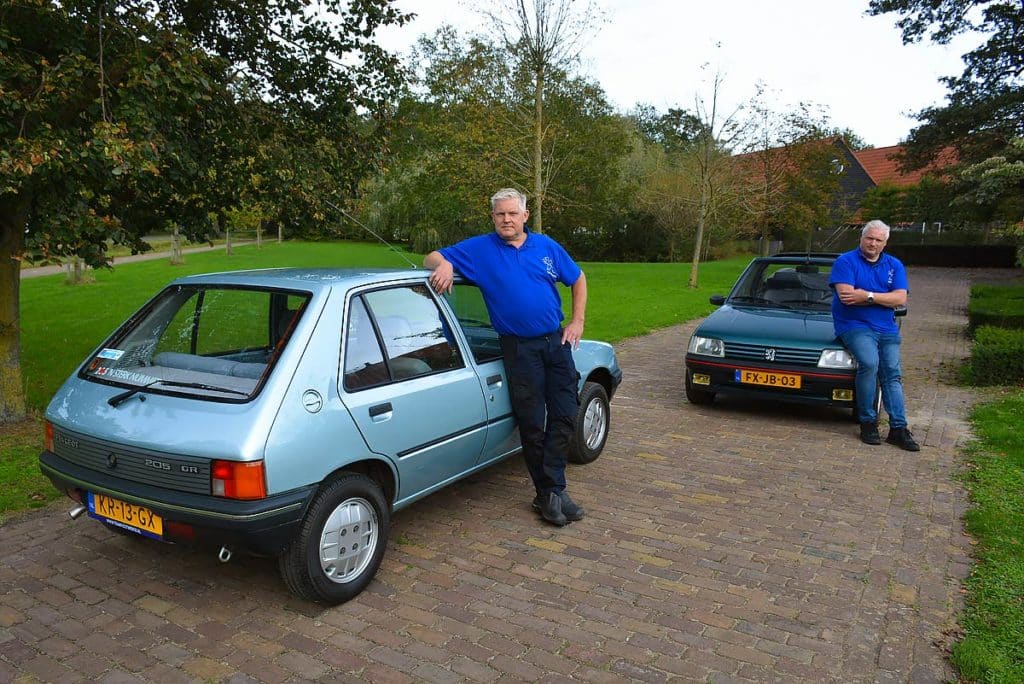 Peugeot 205-collectie team vcc twente getuigt van vooruitziende blik