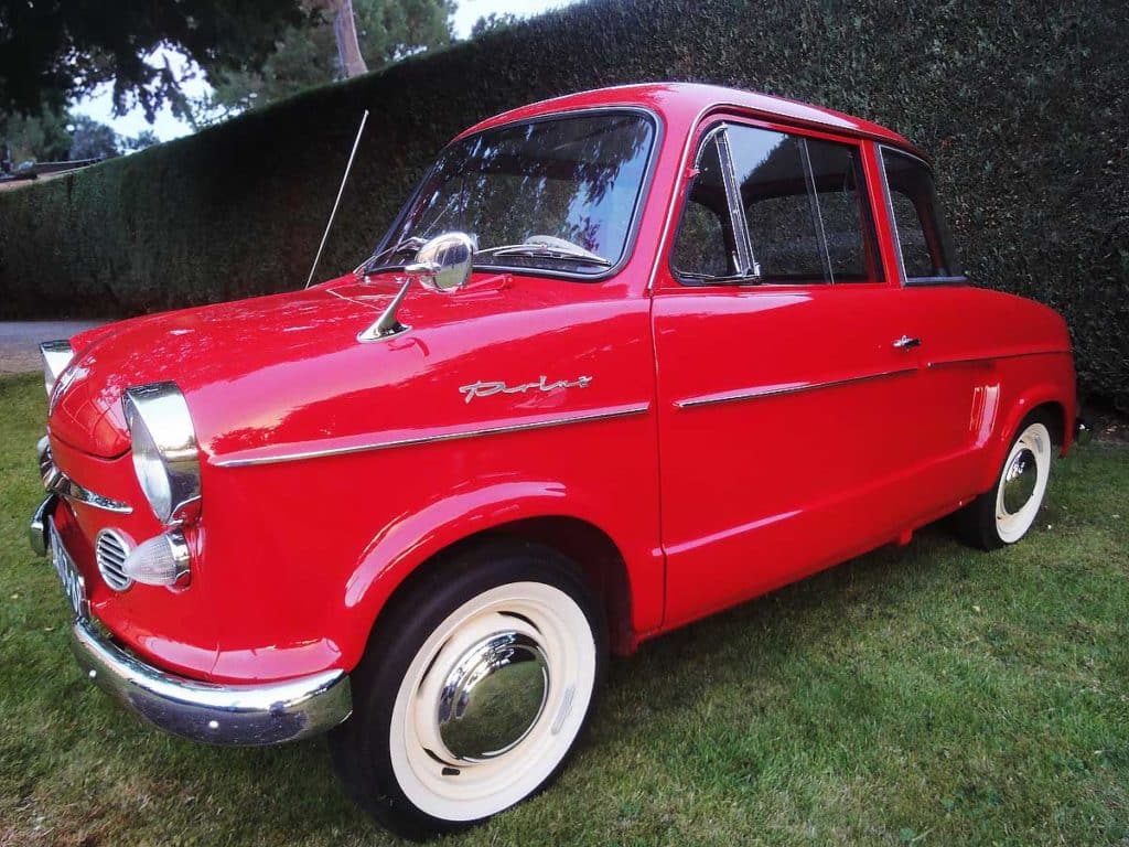 Nsu prinz 3 uit 1961. bron van genoegen voor jan.