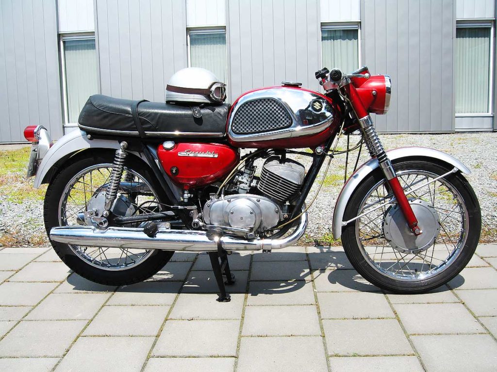 Suzuki t20. een revolutionaire motorfiets