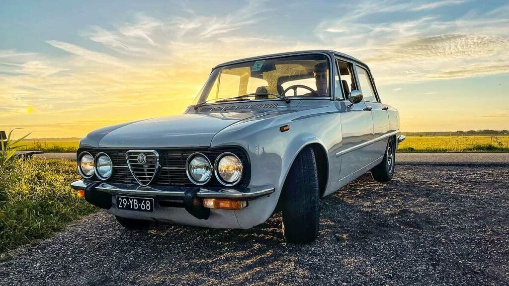 Alfa Romeo Giulia Super Nuova uit 1974: Italiaanse passie op de weg
