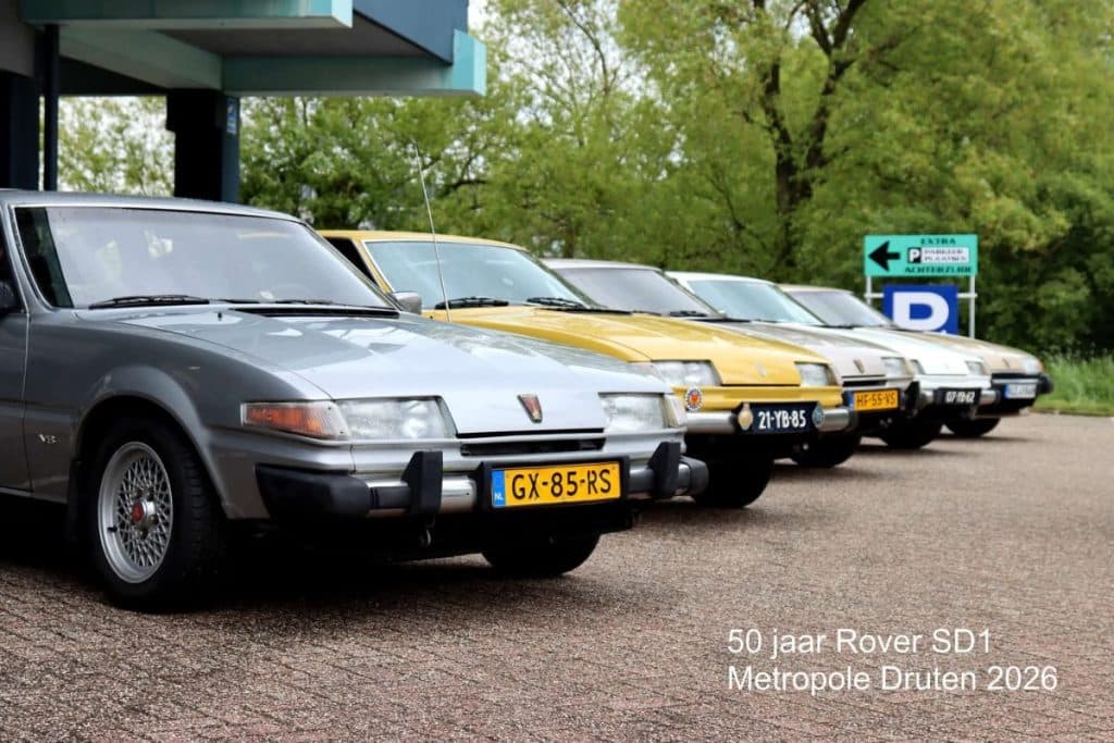 Rover SD1 50 jaar: veertig SD1’s bij Metropole in Druten