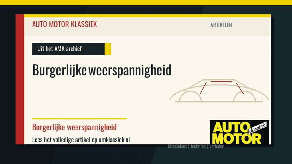 Burgerlijke weerspannigheid - Auto Motor Klassiek