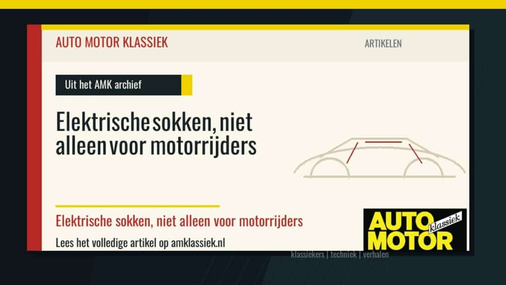 Elektrische sokken, niet alleen voor motorrijders - Auto Motor Klassiek