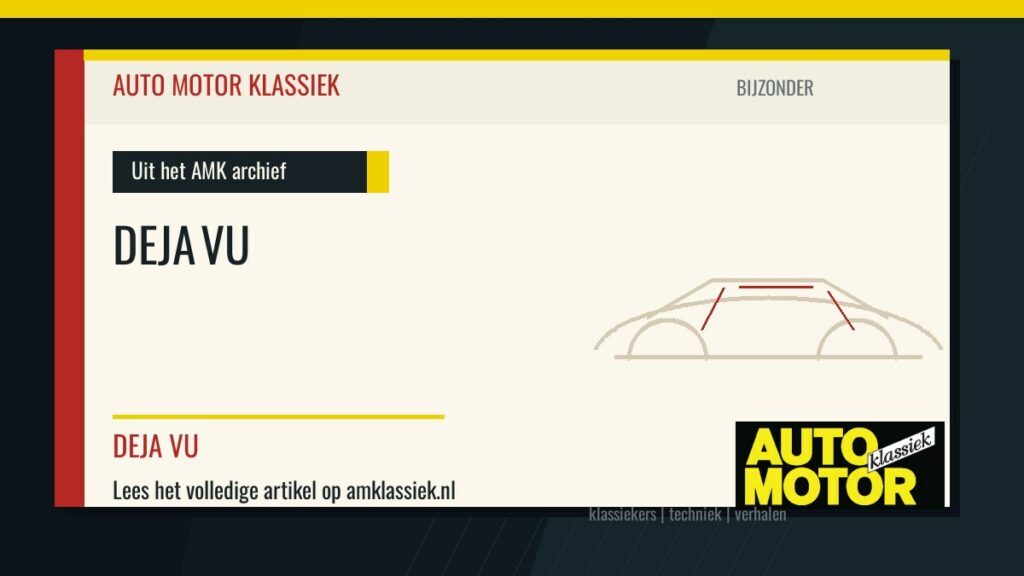 DEJA VU - Auto Motor Klassiek