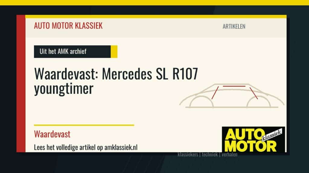 Waardevast: Mercedes SL R107 youngtimer - Auto Motor Klassiek