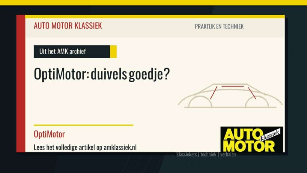 OptiMotor: duivels goedje? - Auto Motor Klassiek