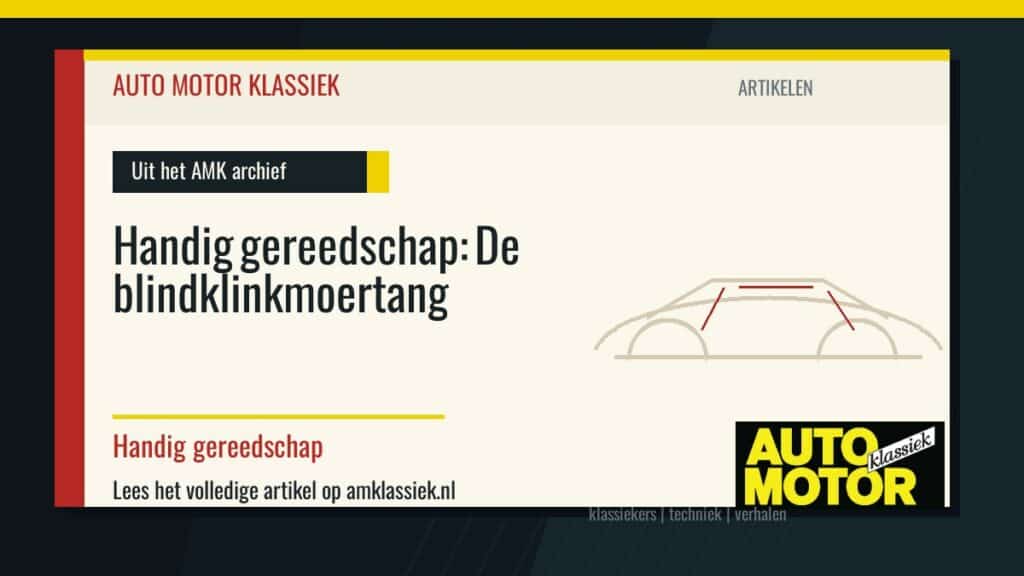 Handig gereedschap: De blindklinkmoertang - Auto Motor Klassiek