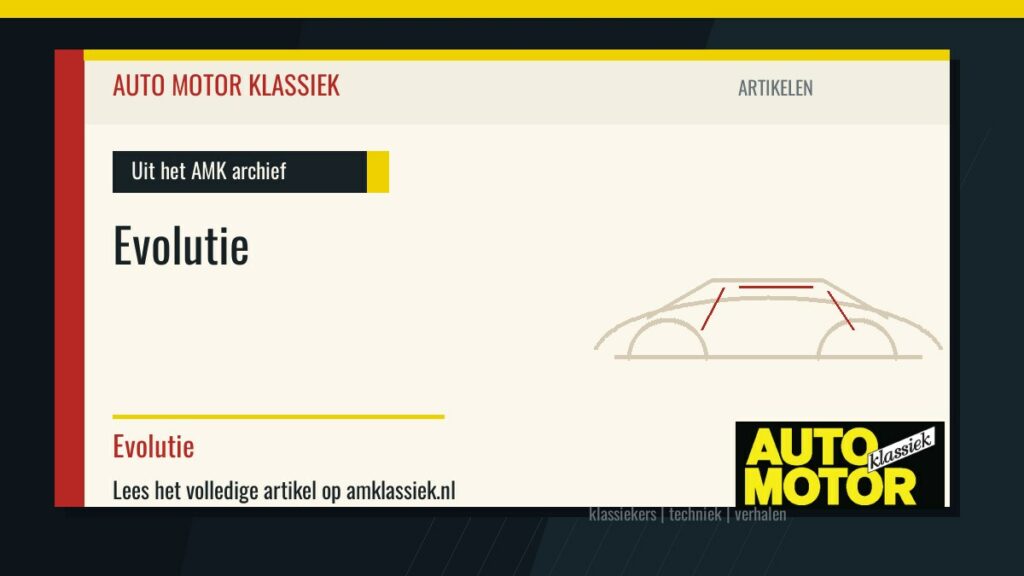 Evolutie - Auto Motor Klassiek