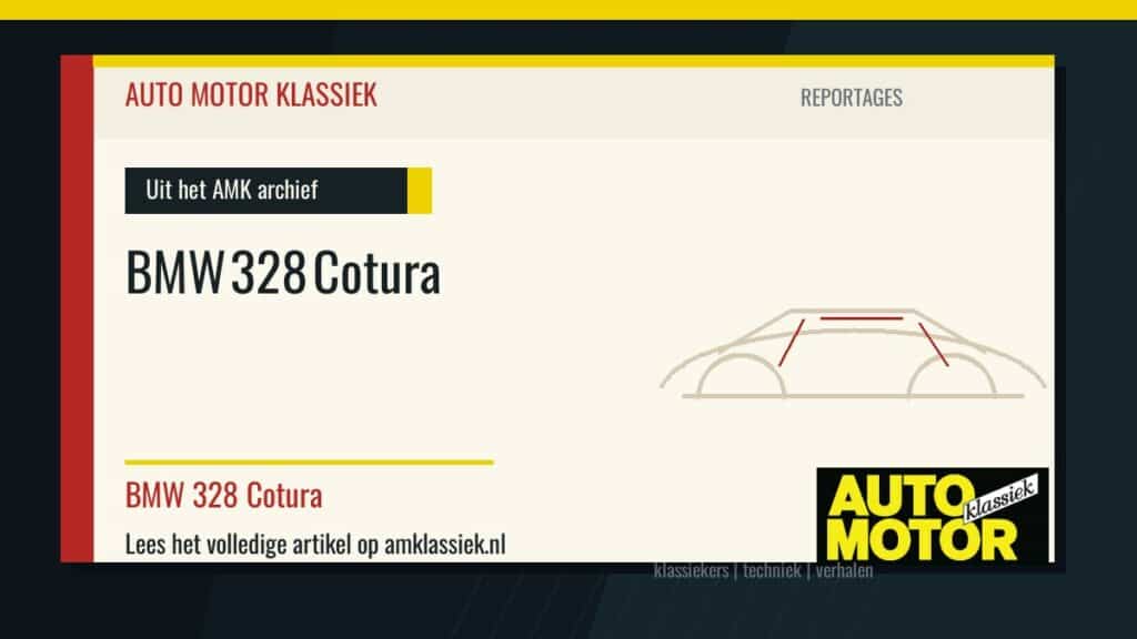 BMW 328 Cotura - Auto Motor Klassiek